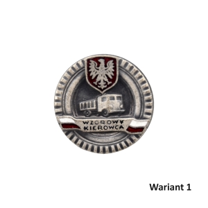 Odznaka wzorowy kierowca - srebrna